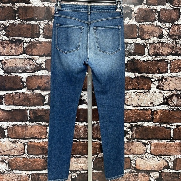 3x1 Denim Jeans Skinny Split Hem Blue Denim Sterling Size 26 - Picture 4 of 12